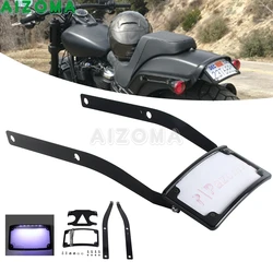 Motorcycle Tail Tidy license Plate Frame Lights For Harley Softail Fat Bob FXFB FXFBS Fender Relocation Holder Bracket 2018-2024