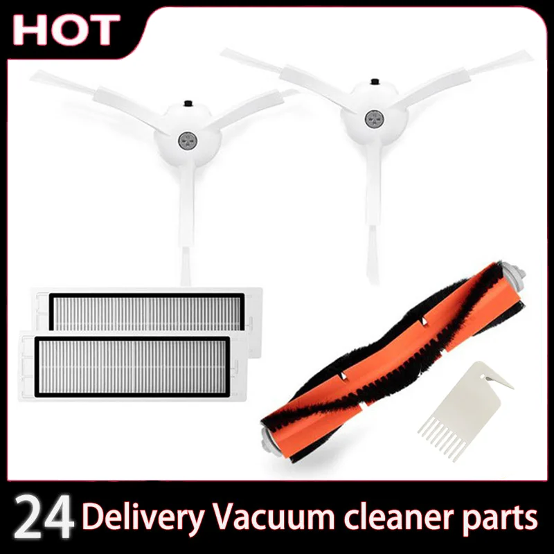 for Xiaomi Mijia 1 / 1S SDJQR01RR SDJQR02RR SDJQR03RR Roborock S5 Max S6 MaxV Main Side Brush Hepa Filter Brush Cover Parts