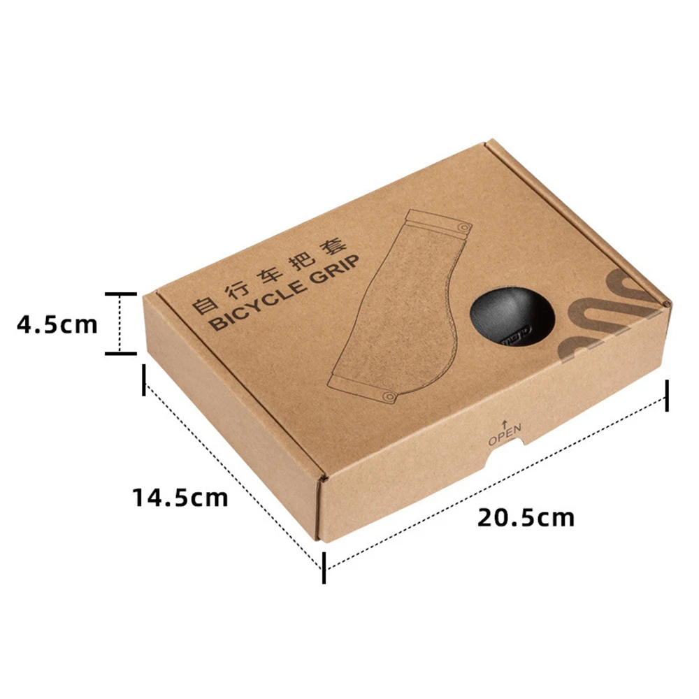 Bicycle Leather Grip Mountain Bike Grip Folding Bike Lock Gloves Ergonomic Meat Ball Grip Bicycle Handlebar Grips