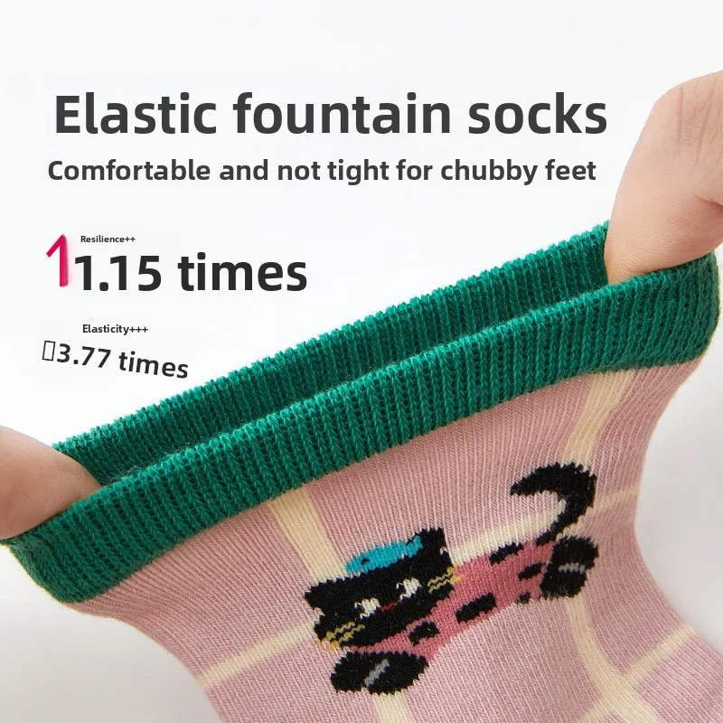 5 أزواج من الجوارب القطنية الناعمة للأطفال البنات والأطفال الصغار جوارب شتوية دافئة لمنتصف العجل جوارب رياضية للأطفال والطلاب غير قابلة للانزلاق قابلة للتنفس