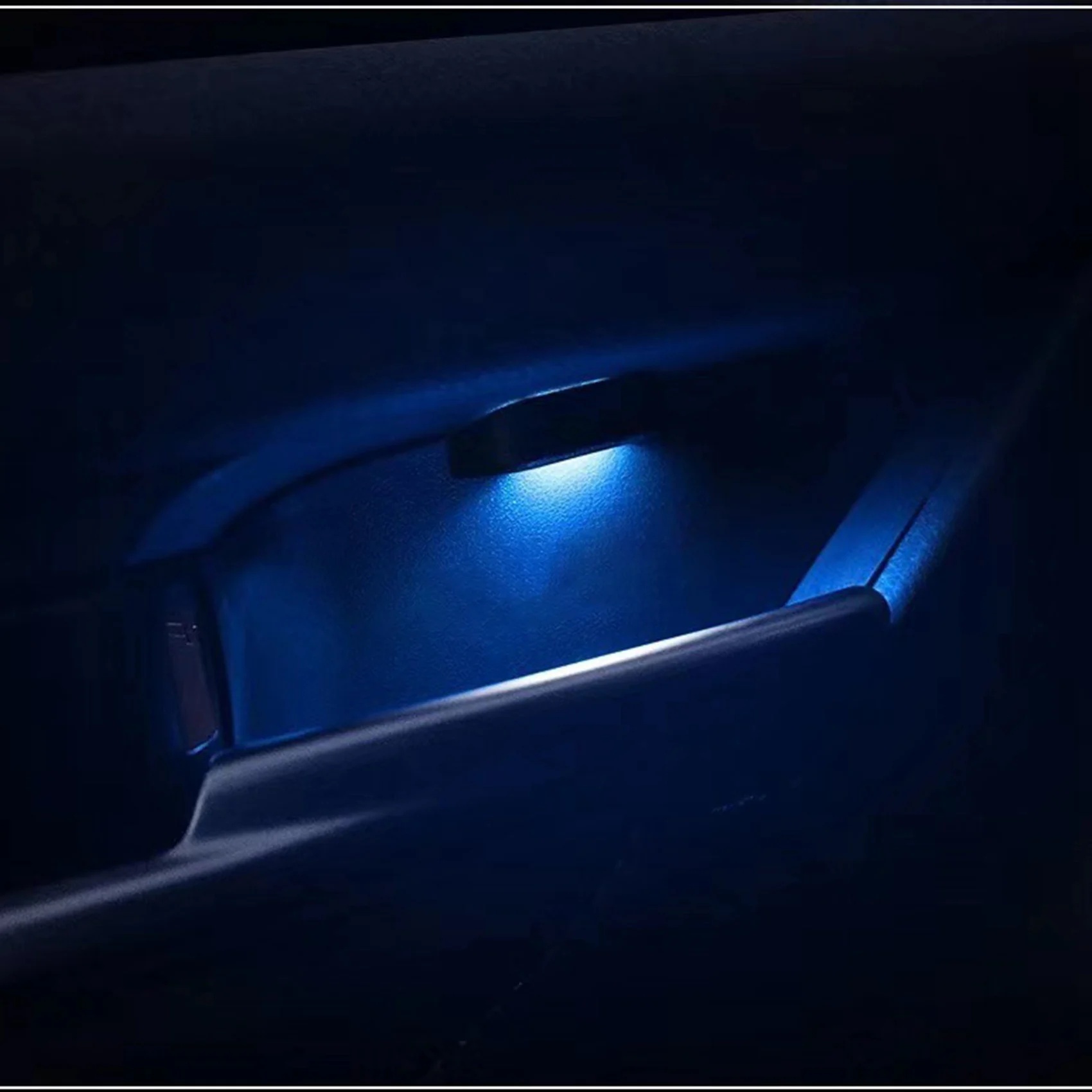 

For Toyota Camry 2018-2022 Door Bowl Armrest Atmosphere Light Interior LED Blue Door Bowl Handle Frame Light