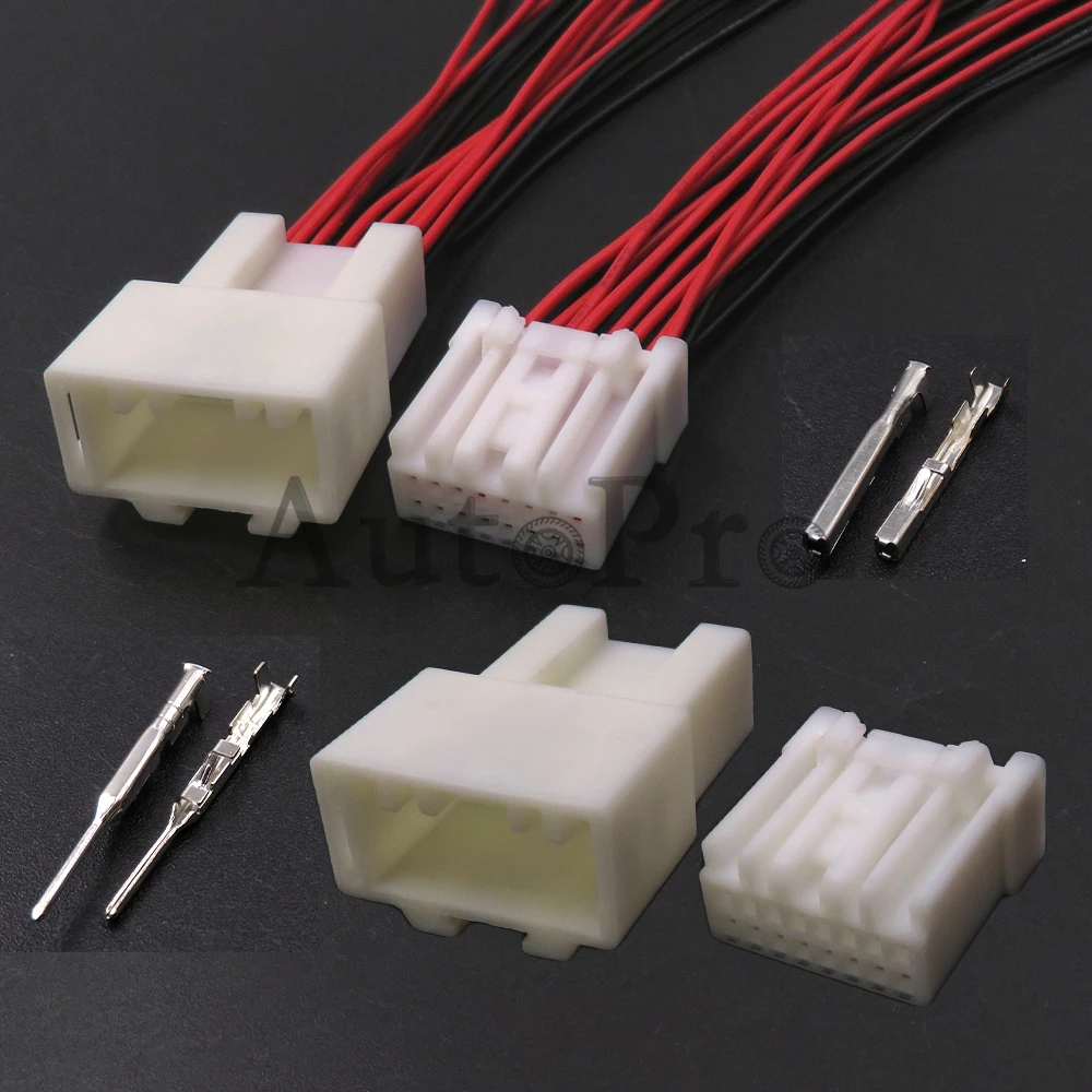 1 Set 16 Hole 6098-4339 6098-4333 Miniature White Starter Connector Auto Steering Wheel Hairspring Wiring Multifunctional Socket