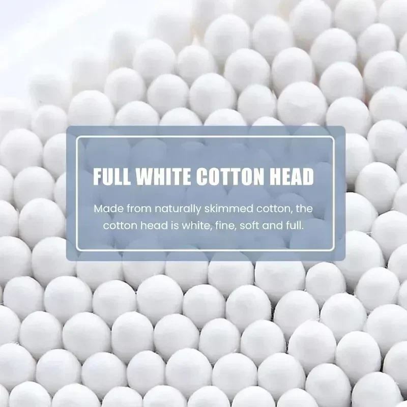 100pcs Per Pack, 5 Packs, Double-ended Cotton Swabs, Baby Cotton Swabs, Ear Cleaning Sticks, Healthy Cleaning Tools image 5