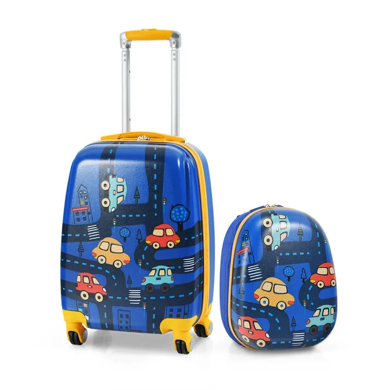 

2 Pieces Luggage Set with Backpack and Suitcase for Travel