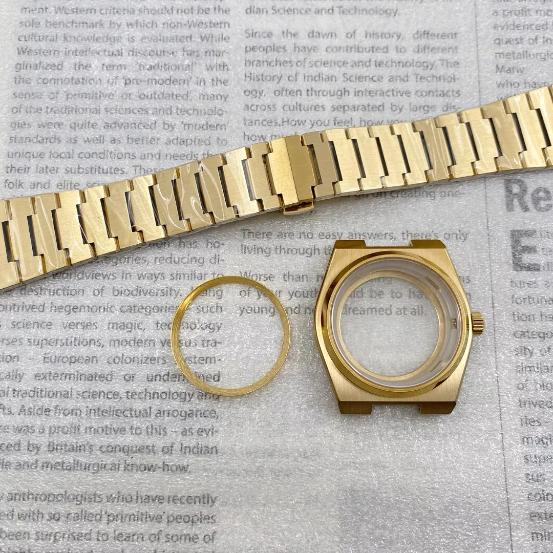 Highend Rose Gold Silver 40mm Sapphire Case Strap Ring Fits PRX Super Player NH35 NH36 Automatic Movement for 28.5mm 31.8mm Dial image 5