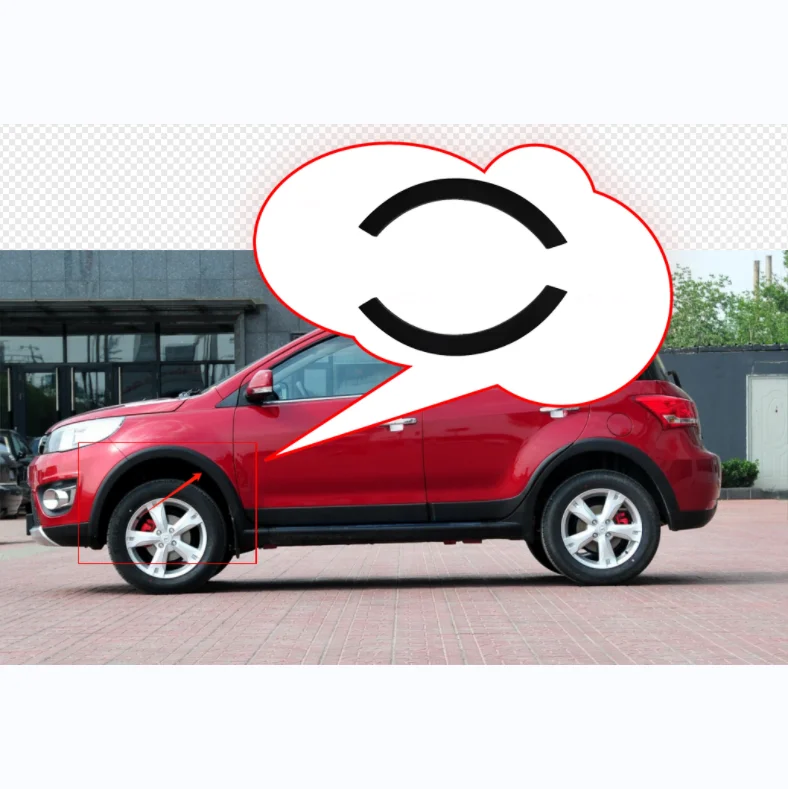 

5006110XS56XA 5006120XS56XA Брова переднего колеса для M4 Great Wall Автозапчасти Сухое углеродное волокно Брова переднего колеса