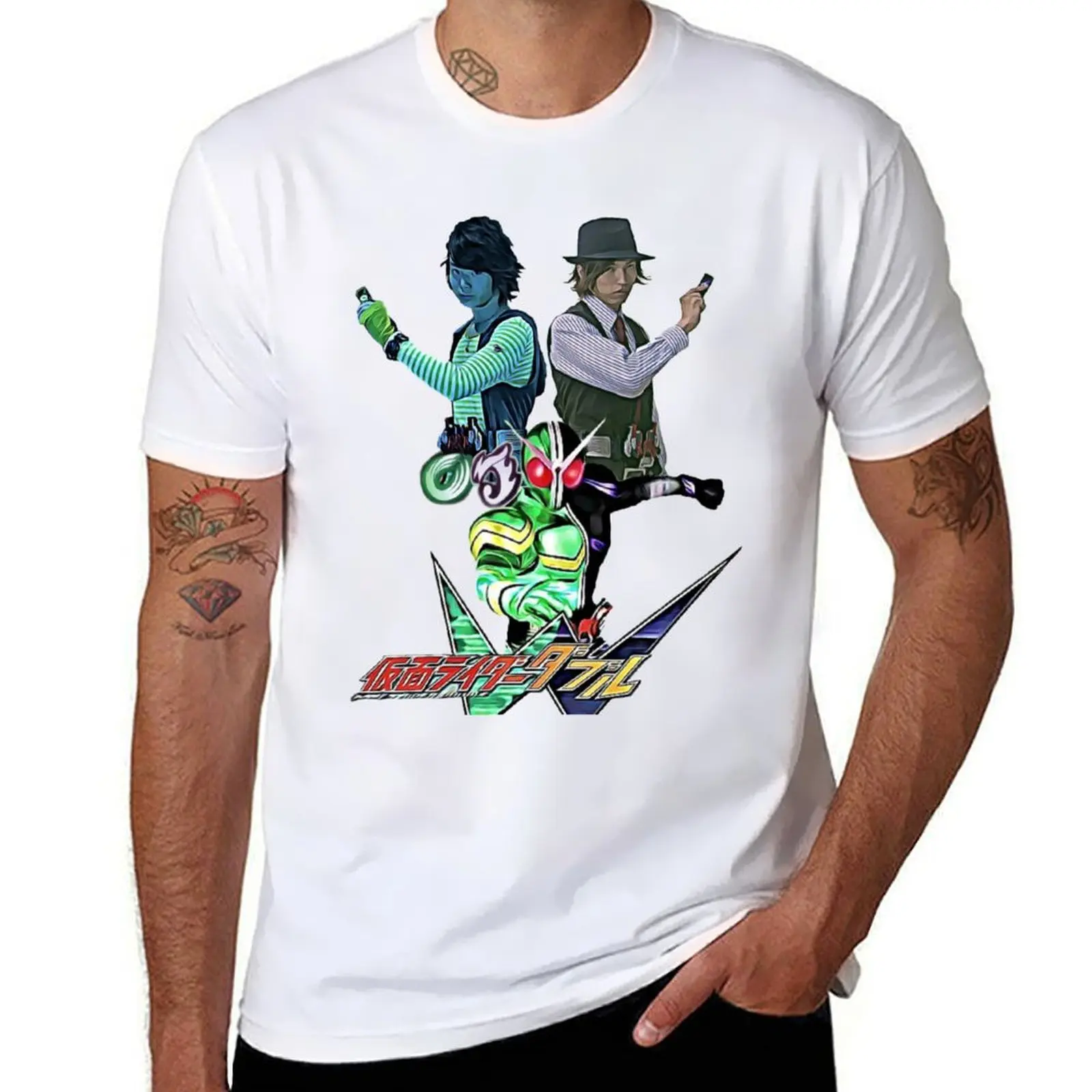 

Kamen Rider W Double Hard Boiled T-Shirt t shirts for man pack cotton t shirt for man T-Shirt