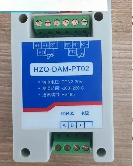 

2-канальный модуль сбора данных PT100 | Модуль PT100–485 | стандартный протокол Modbus