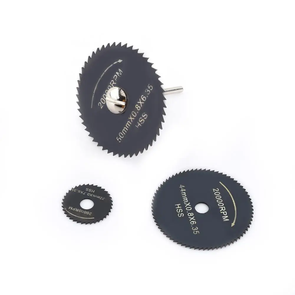 Mini Circular Saw Blades Set 6pcs HSS Cutting Discs for wood Plastic Aluminum 22mm 25mm 32mm 35mm 44mm 50mm Power Tool