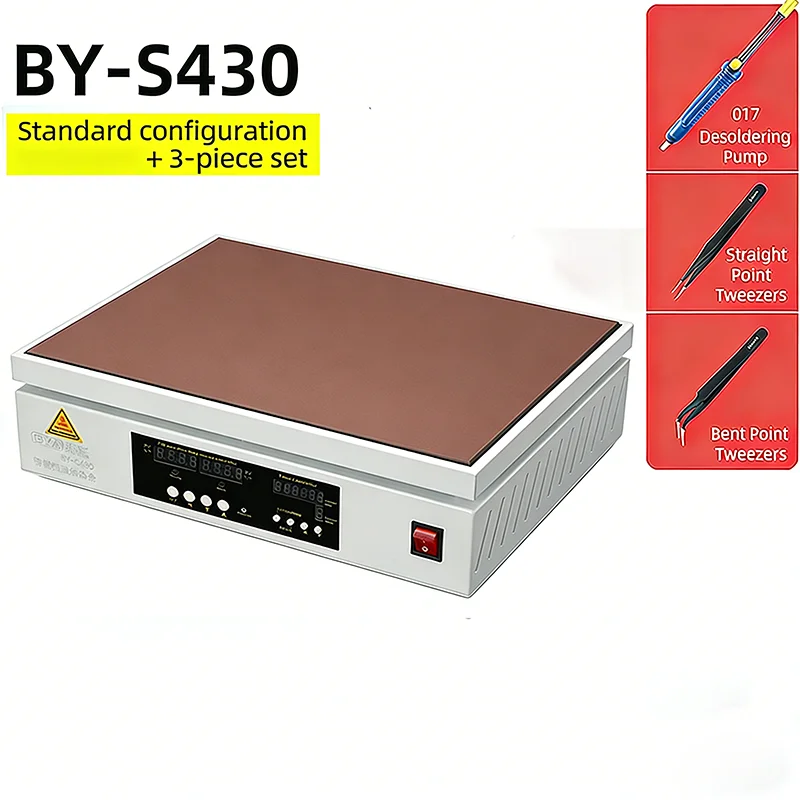 Heating Station Electronic Hot Plate Table Preheating Platform 0~400 ℃ For BGA PCB SMD Phone LCD Touch Screen Repai 400*300mm