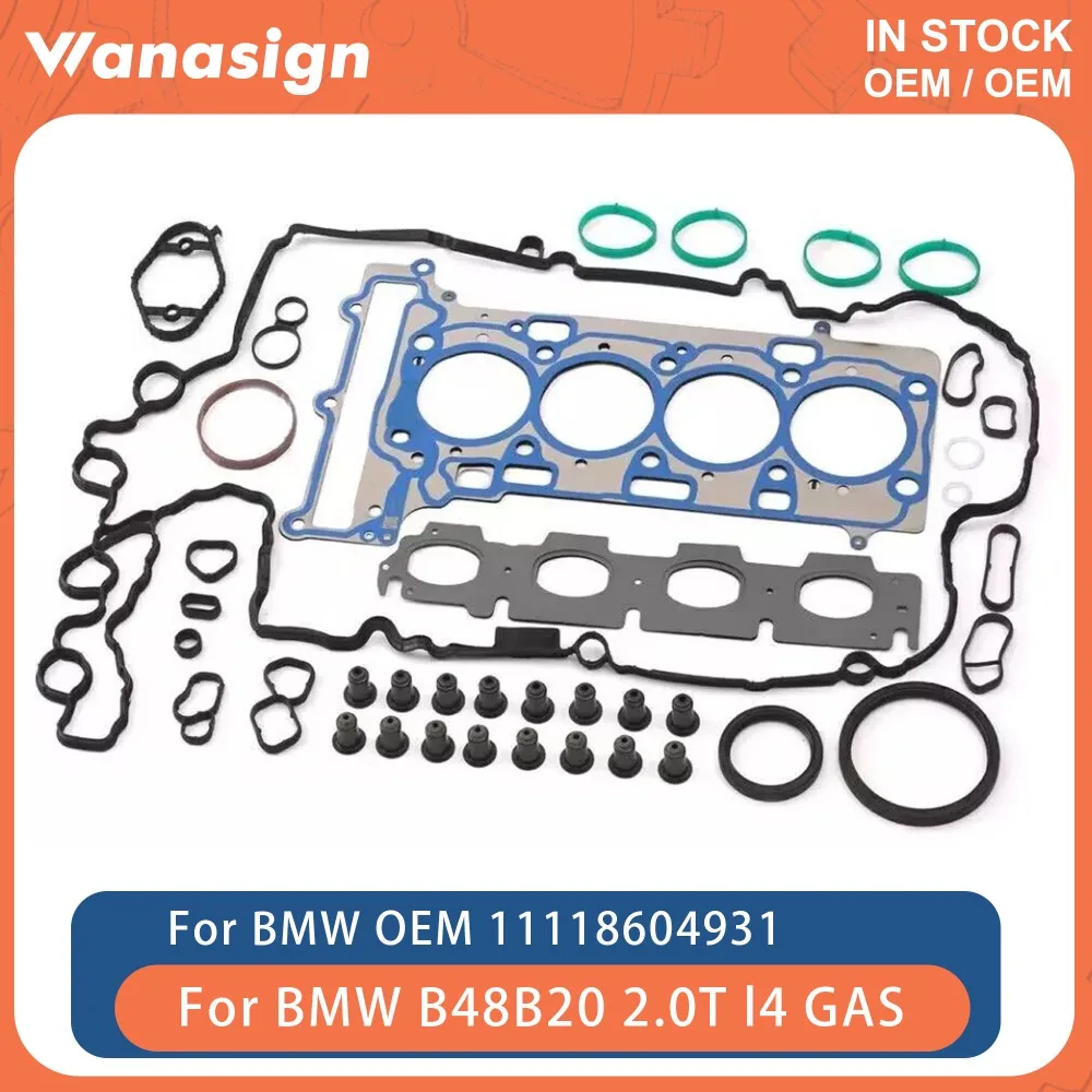 

Engine Full Head Gasket Kit Fit 2.0 T For BMW Mini G32 G12 330i 630i 730Li B48 B20 B48B20 2.0T l4 GAS 19-24 11118604931