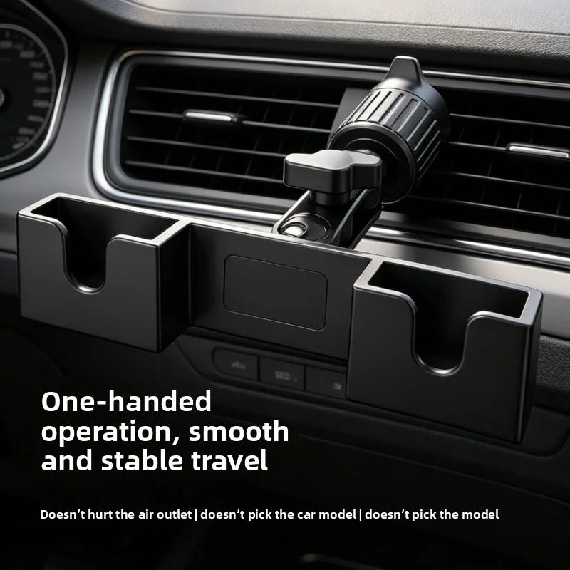 Car Holder Walkie Talkie Bracket Accessories 2in1 In Car Hand PTT Microphone Speaker Mount for Two Way Radio Mount Car Stand