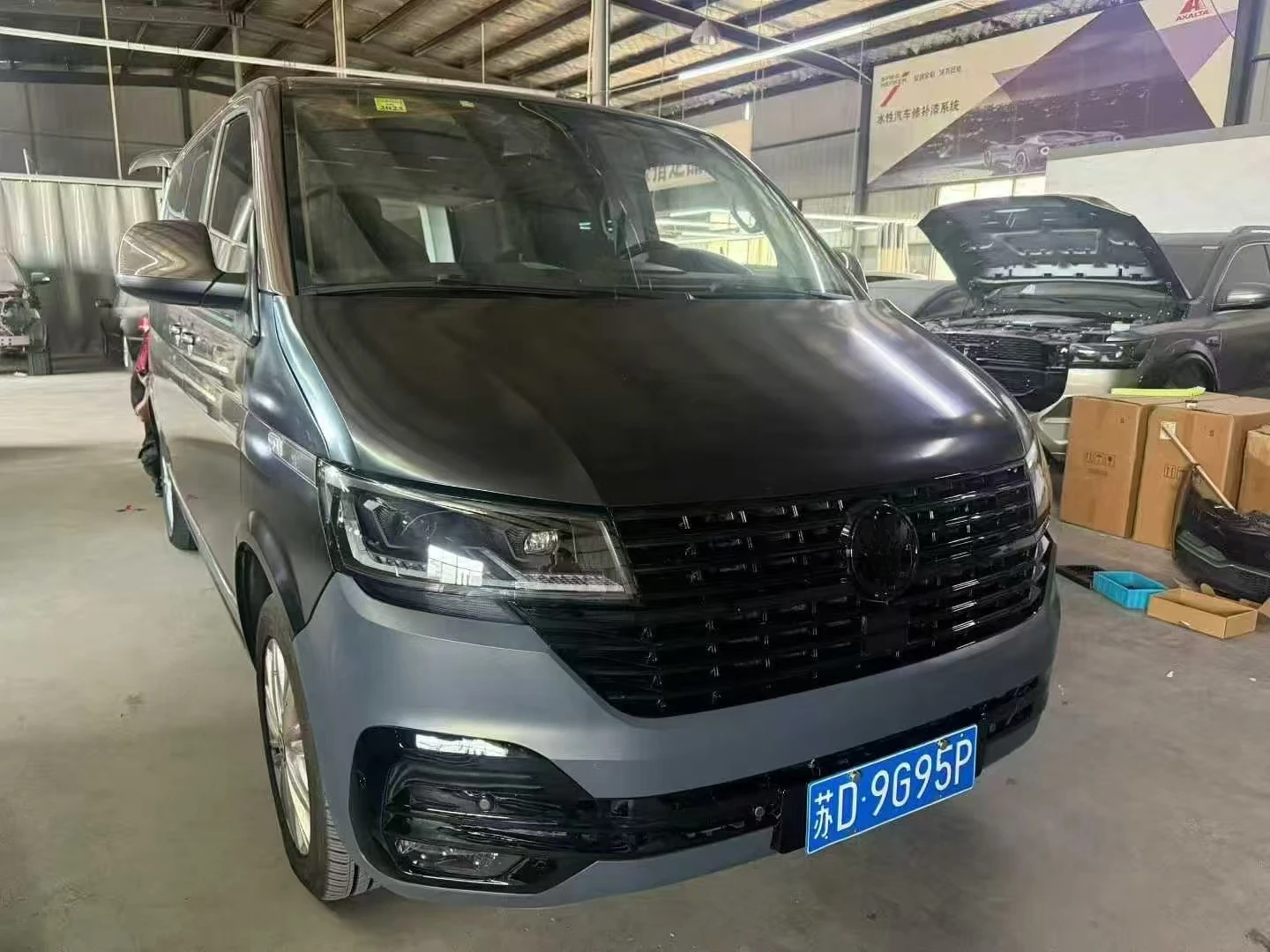 

For VW Transporter T5 to T6.1 Sport Style ABS Body Kit 2012-2019 Front Bumper Rear Bumper Bonnet