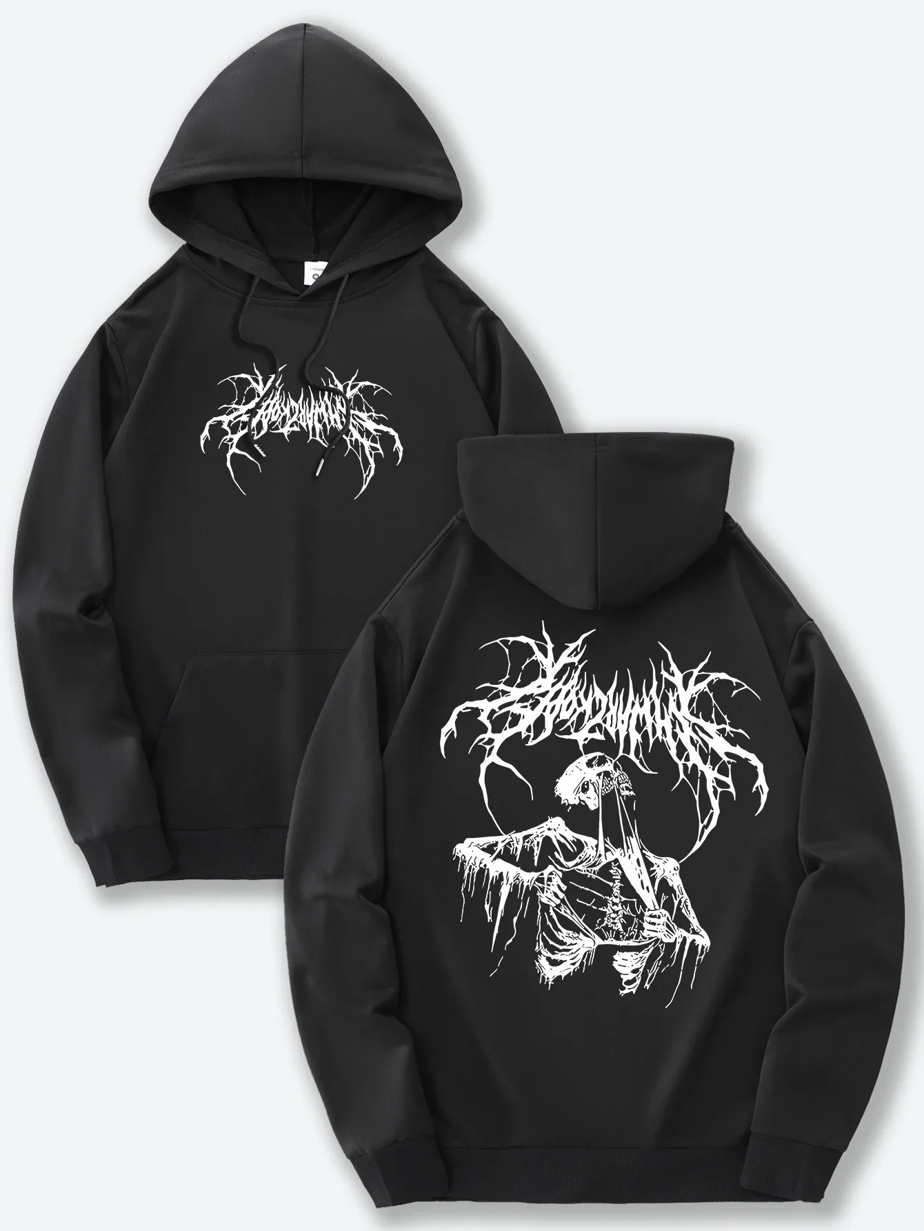 

Череп и ветка узор в готическом стиле модная индивидуальная толстовка с капюшоном для мужчин и женщин осень-зима повседневная теплая спортивная одежда на открытом воздухе