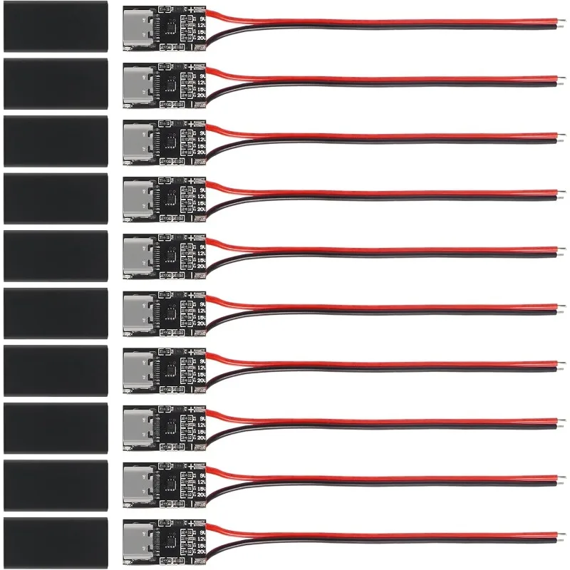 5/10PCS Type-C PD3.0 QC Trigger Board USB-C PD QC 5V9V12V15V20V DC Fixed Voltage Power Trigger Module 5A with QC Trigger Housing
