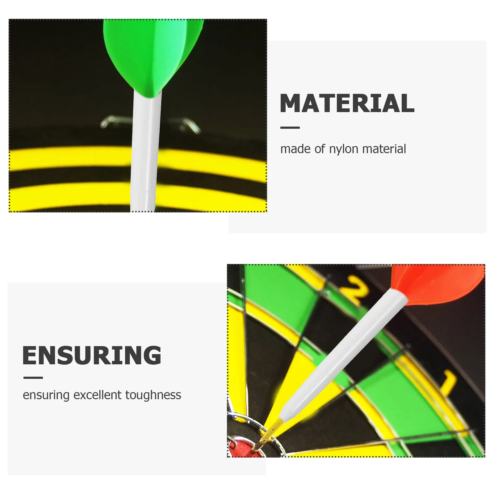 

50pcs Dart Shafts Nylon Black Plastic Threads for Steel Tip Game Accessories Resistant Breakage Outdoor Toys