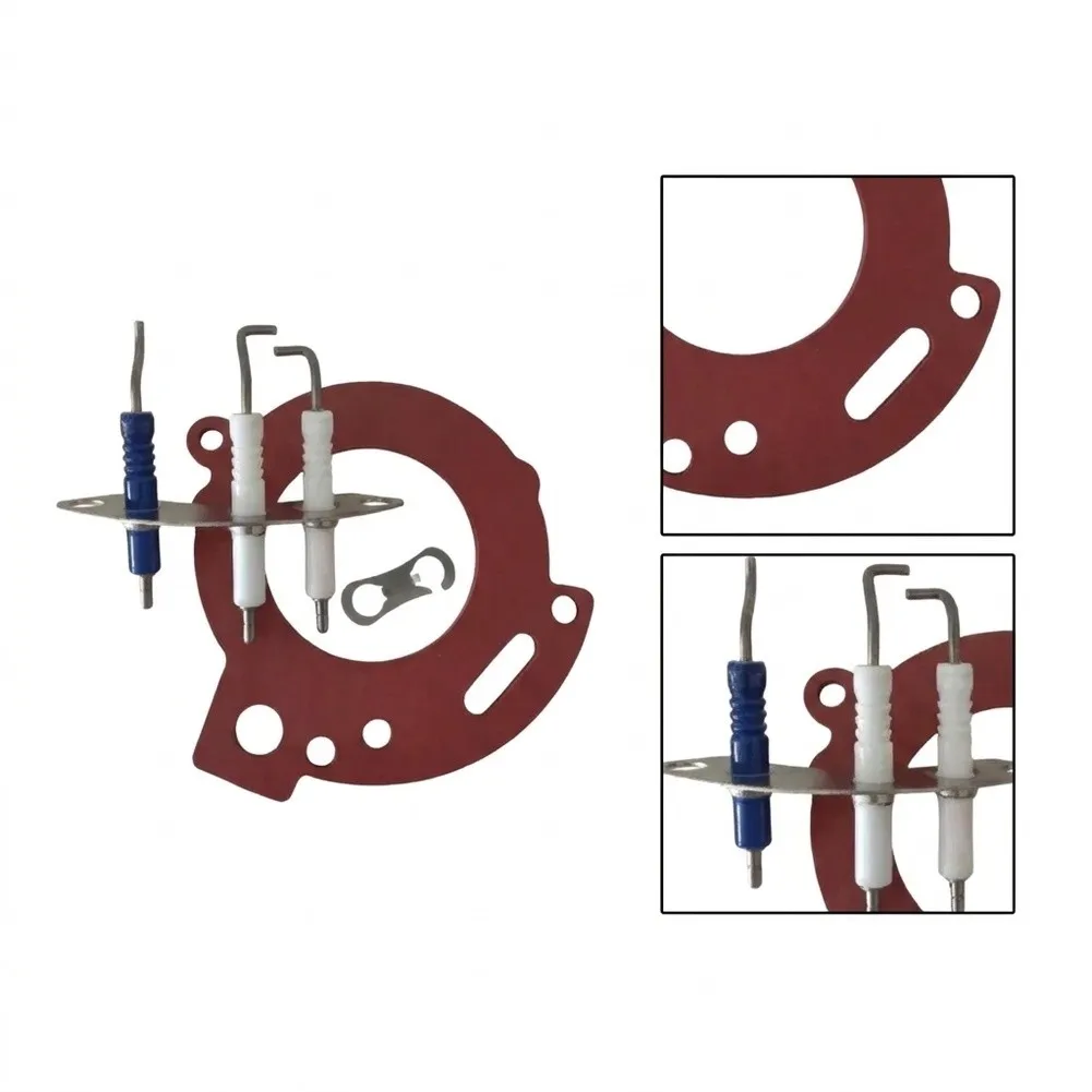 Ignition Electrode Kit Compatible With Bosch=Buderus=Logamax GB172 14-24 87181070870 Durable= Metal Sensor For Boiler Repair