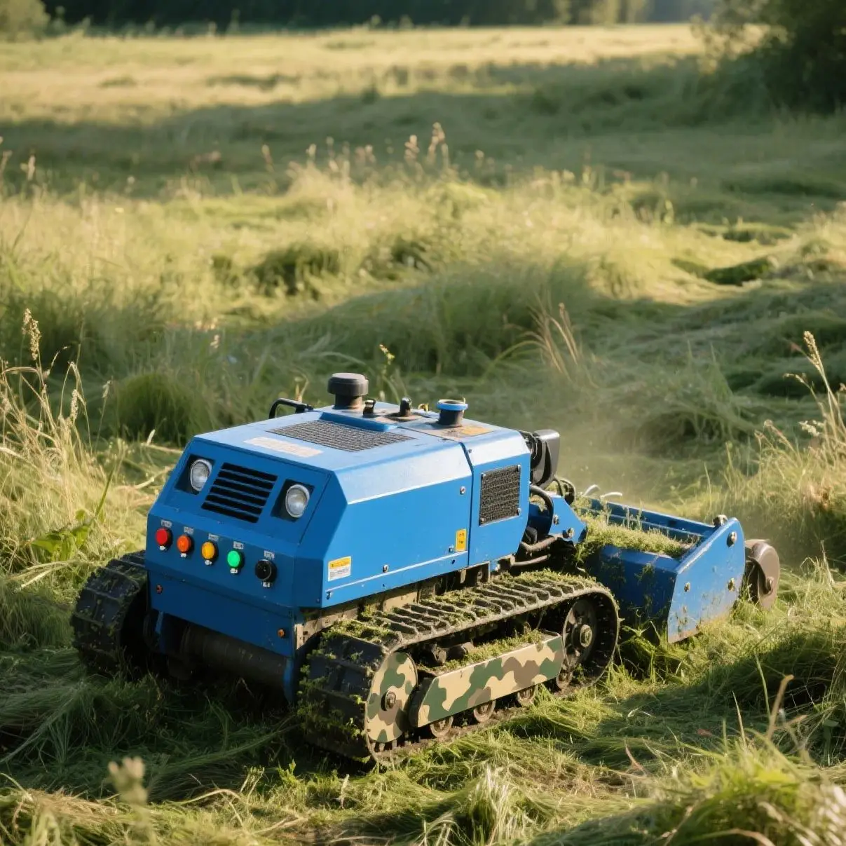 

Customized remote control all terrain small tracked lawn mower high-quality machine