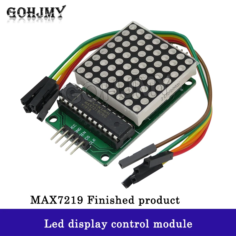 MAX7219 Dot Matrix Led Module MCU Led Display Control Module for Arduino 5V Interface Module Output Input Common Cathode 8x8