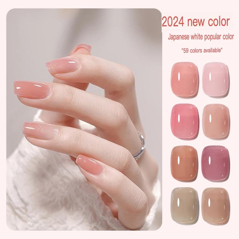 

FN New Summer Popular Nail Polish Gel Ice Penetration Series Nail Polish Bare Powder Jelly Nail Phototherapy Gel Nail Salon