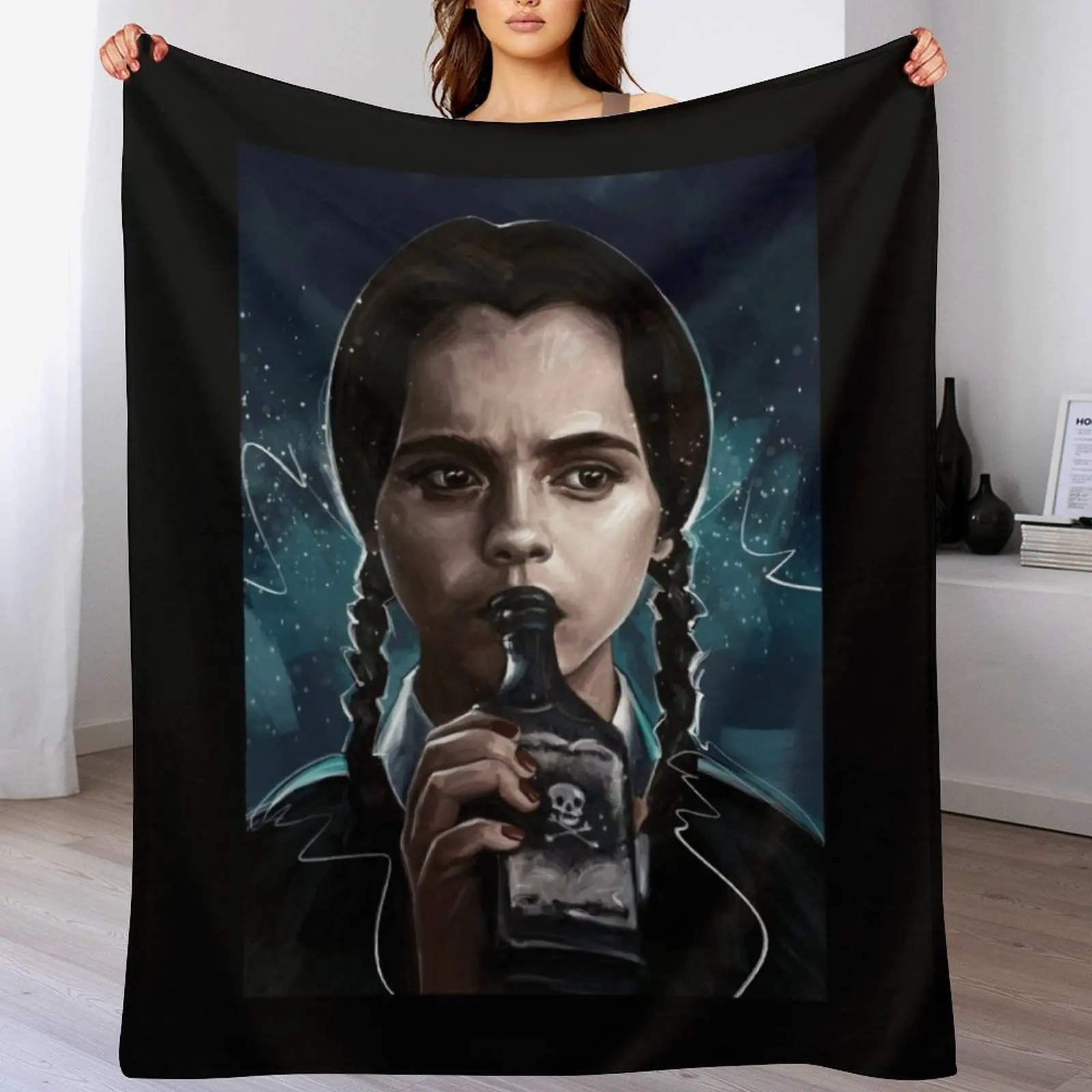 Day Gifts Adams Family Cute Graphic Gift Throw Blanket Foldable Soft Warm Blanket for Outdoor Use