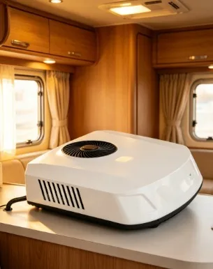 Mobile Cooling Unit Vehicle Climate System 15000 BTU Rooftop RV Air Conditioner with Heat Pump 110V Quiet Running