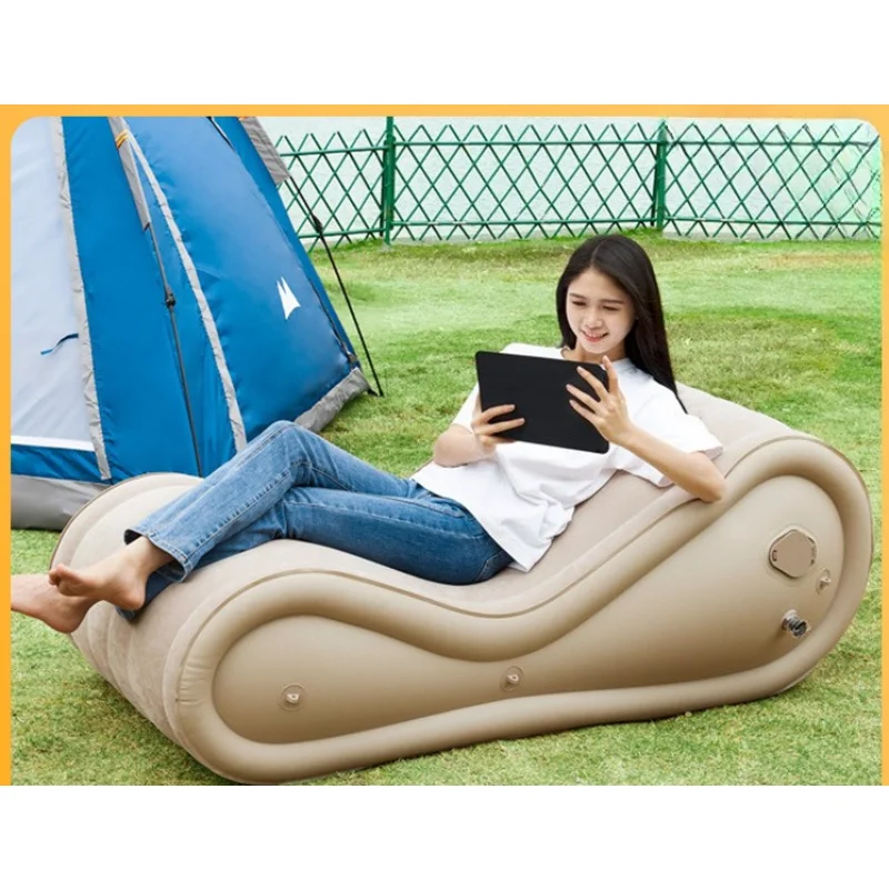 

Portable outdoor inflatable sofa air cushion inflatable camping supplies outdoor lunch break leisure automatic inflatable bed
