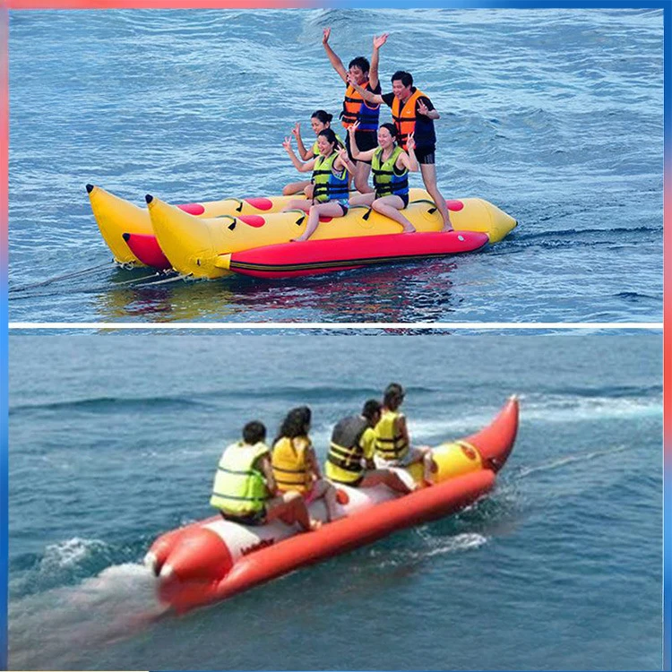 Toy Thickened Roller Banana Boat Inflatable Water Jumping Bed Seesaw Hot Wheel