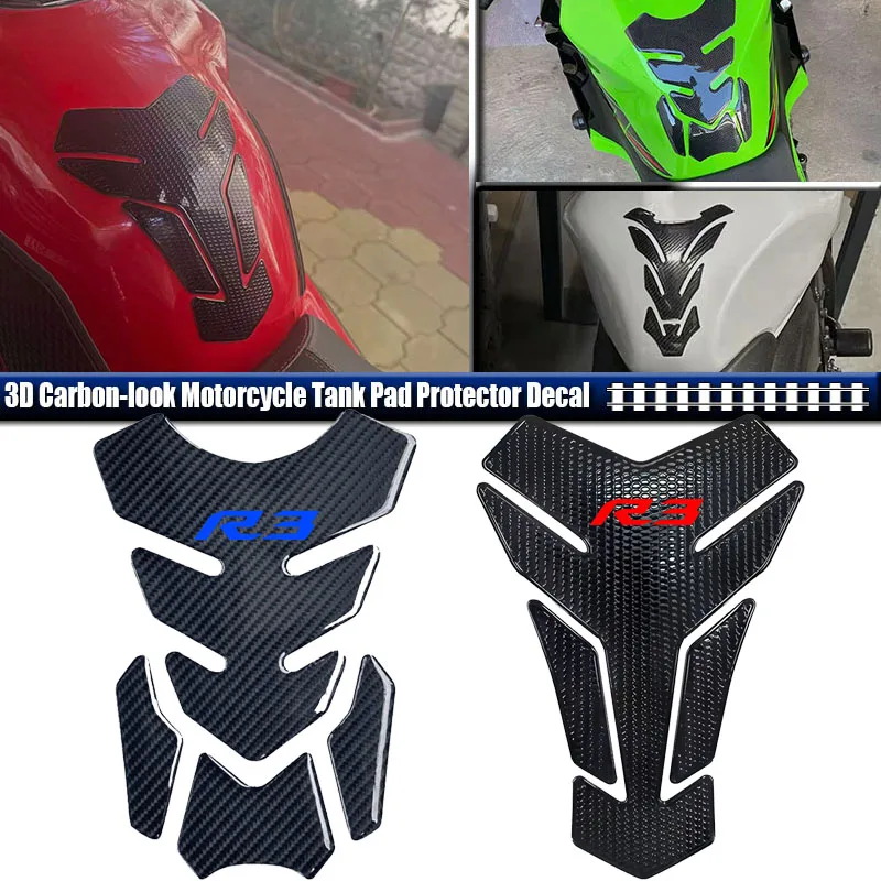 Tank Pad Protector Fit For YZFR3 YZF R3 YZF-R3 Stickers Decals Motorcycle Fuel Oil