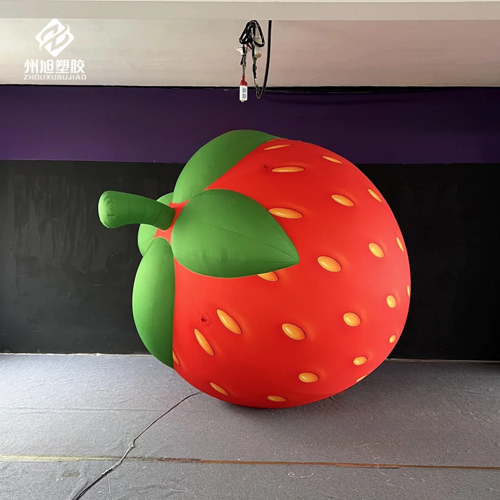 Inflatable strawberries, inflatable fruit garden outdoor decorations, suitable for farm activities and festival promotions