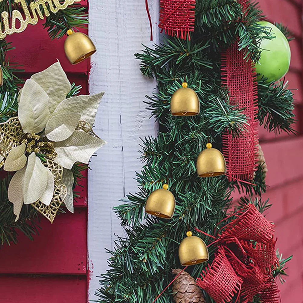 

15Pcs Mini Bells for Crafts Metal Brass Small Bells DIY Hanging Ornaments Rustic Decoration Garden Porch Balcony