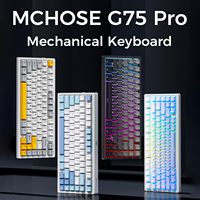 MCHOSE G75 Pro Wireless Mechanical Keyboard 75% Layoutequipped with Sealed Pads 5-layer Shock Absorption Wired Gaming Keyboard