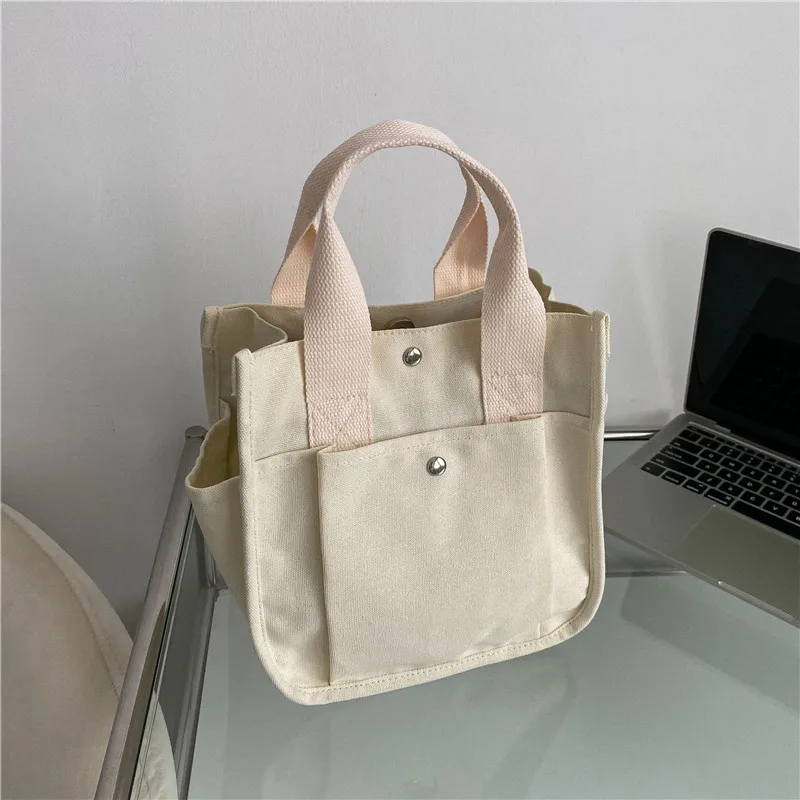 Borse a tracolla da donna in tela tinta unita borsa a tracolla Casual borsa a tracolla borsa a tracolla da ragazza semplicità Designer di marca