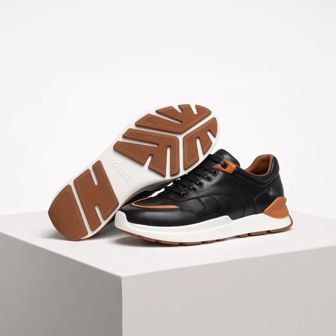 Milano sneakers Lace-up casual sneakers men leather shoes designer loafers men