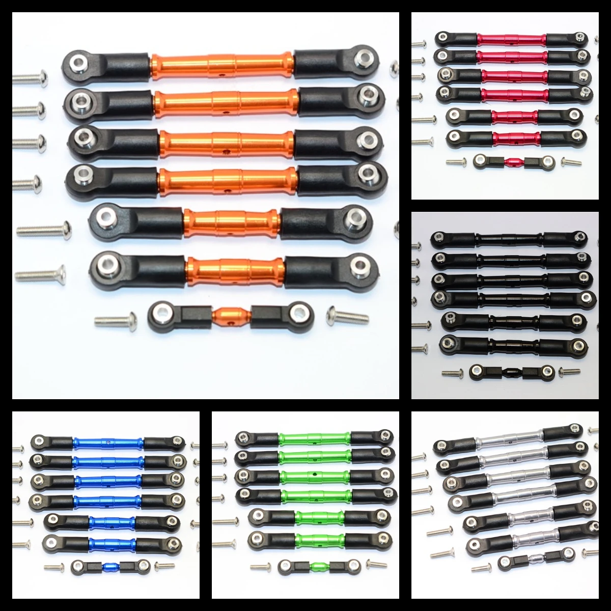 GPM Aluminium Completed Turnbuckles With Plastic Ball Ends For TRAXXAS Slash 4X4