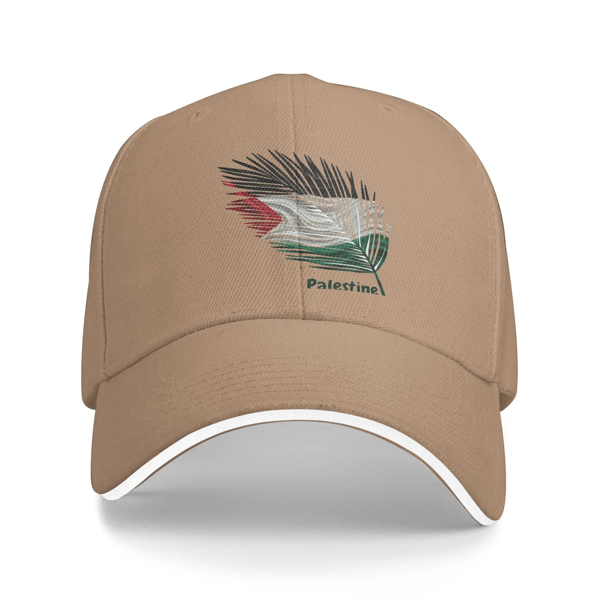 

Abstract Flag of Palestine Feather Sun Baseball Cap Spring Stylish Trucker Hat For Unisex Men Running Hippie Baseball Caps