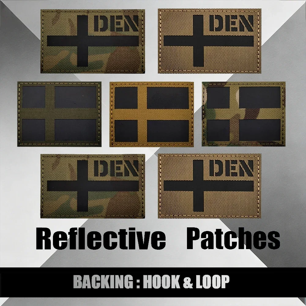 

Светоотражающие тактические ИК-нашивки с флагом Дании для курток, на плечо, для самостоятельной пришивки, с креплением на липучке