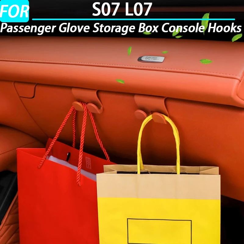 Car Passenger Glove Storage Box Console Hooks for Deepal S07 L07 Interior Accessories 2023 2024 2025