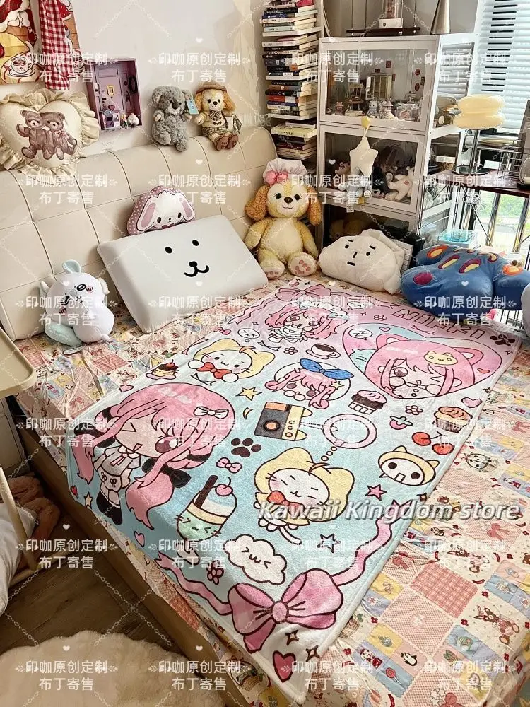 لعبة إنفينيتي نيكي أنيمي الفانيلا بطانية رمي أريكة المنزل الغداء كسر البطانيات الأطفال طالب البطانيات قيلولة 100X150cm #2