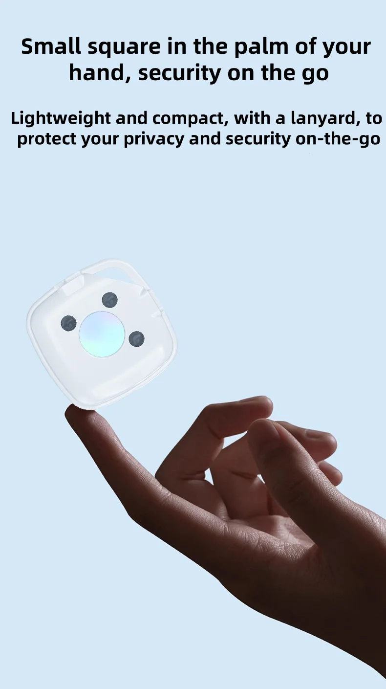 Camera Detector Intelligent Anti Hidden Camera Signal Detector Rechargeable Hanging Security Alarm Protection Camera Detector