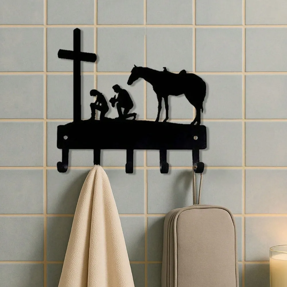 ตะขอแขวนผนังเหล็กสีดำแบบหรูหรา 1 ชิ้น เหมาะสำหรับติดตั้งในพื้นที่หลากหลาย เช่น ห้องนั่งเล่น ห้องนอน ใช้แขวนเสื้อผ้าในครัวได้ดีเยี่ยม