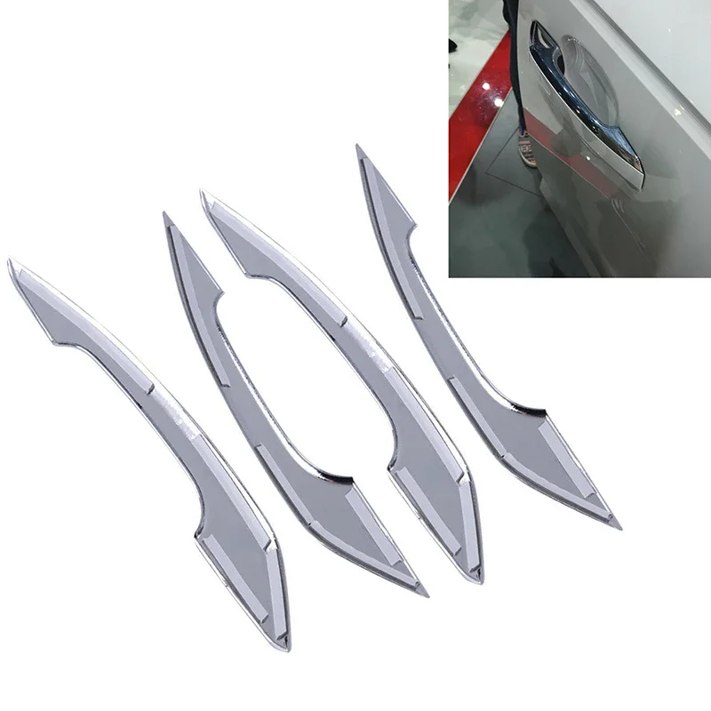 

Car Door Handle Decoration Strips Fit For Audi A4 S4 RS4 B9 A5 S5 RS5 Chrome ABS Silver Door Side Pull Handle Molding Trim