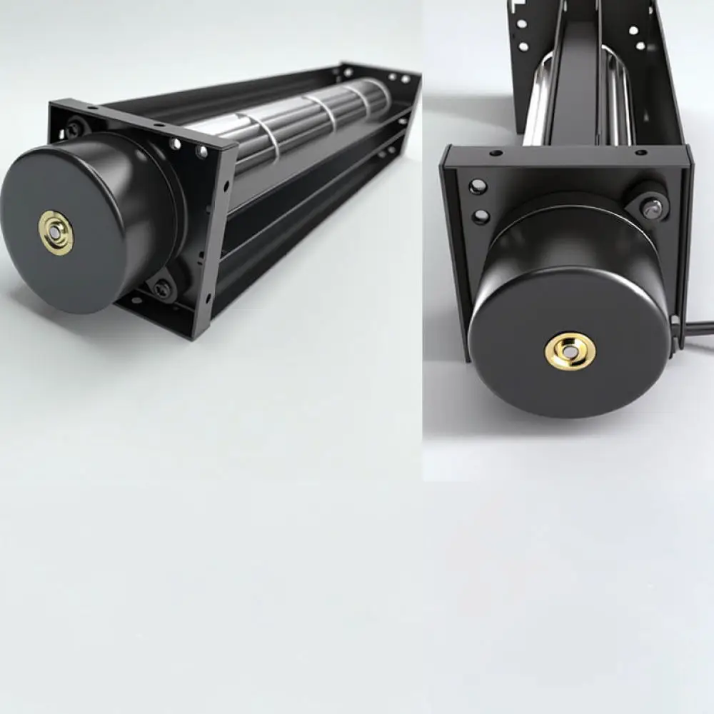 DC 12V 24V Cross Flow Fan Cooling Blower Pure Copper Motor Ventilation Industrial Elevator Air Circulation Roller Duct System
