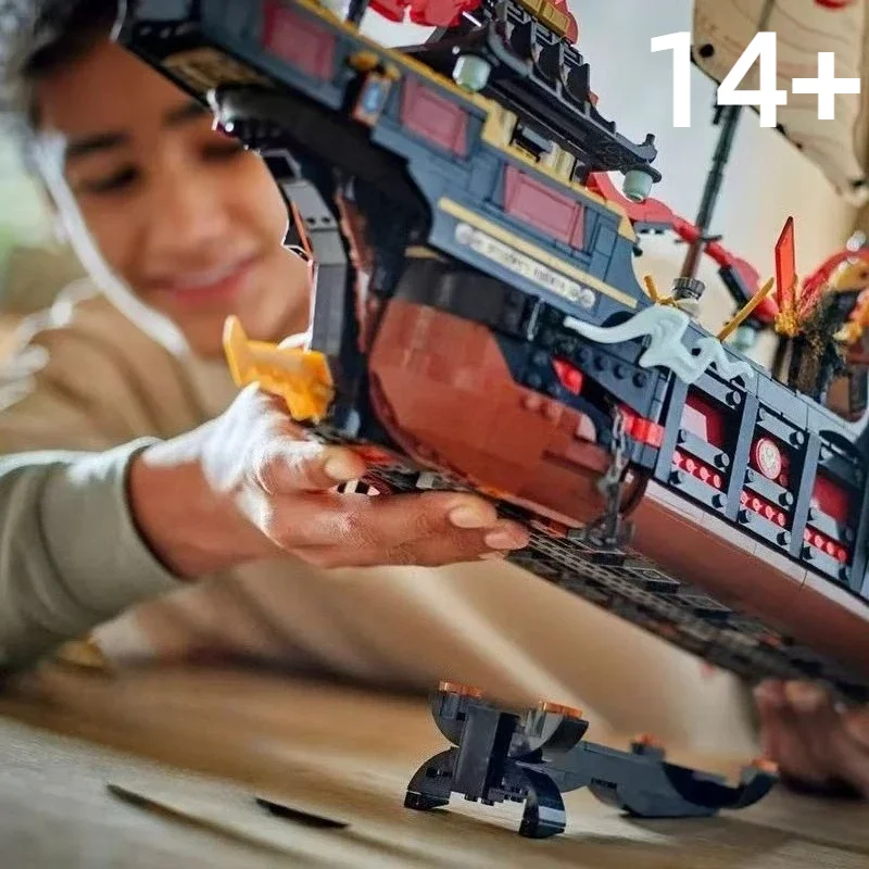 صالح 71848 جديد معبد باونتي مكافأة التنين قارب التعليمية اللبنات الطوب لعبة نموذج للأطفال عيد ميلاد هدية الكريسماس