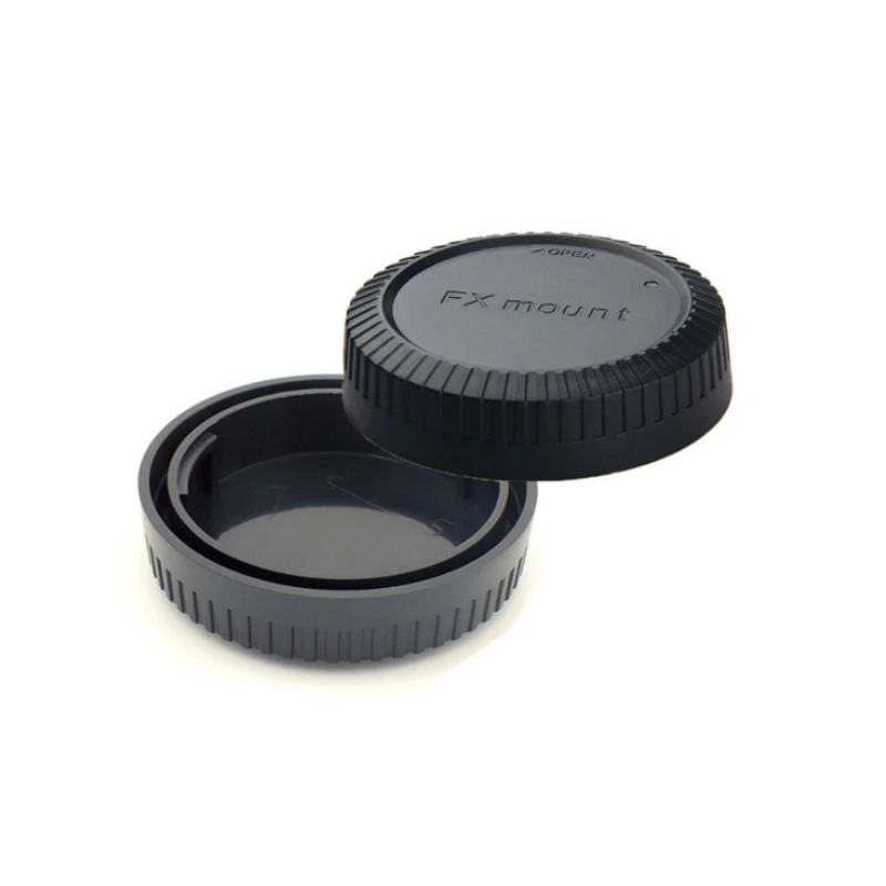 Rear Lens Cover+Body Cap Anti-dust Protection ABS Plastic Black for  for FX X Mount X-Pro 1 X-E1 X10 XF1  Camera Accessories