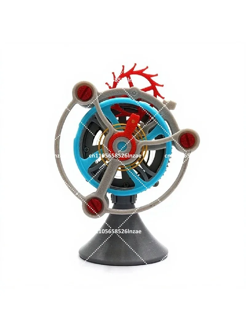 3D Printed Tourbillon Gear Mechanical Model Power Unit Rotating Escapement Structure Decompression Toy