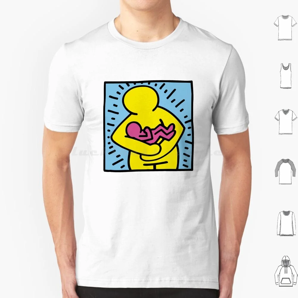 

Lovely Baby T Shirt Cotton Men Women DIY Print Pop 80 S Cool Haring Retro James Jean Graffiti Modern Artist Legend Trendy
