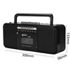 ブルートゥース付きワイヤレスラジオ,ビンテージスタイル,レトロ,USB,マルチバンド,AM, FM, SW,ステレオ,ラジカセ,mp3,オーディオ,カセット,テーププレーヤー,レコーダー 6
