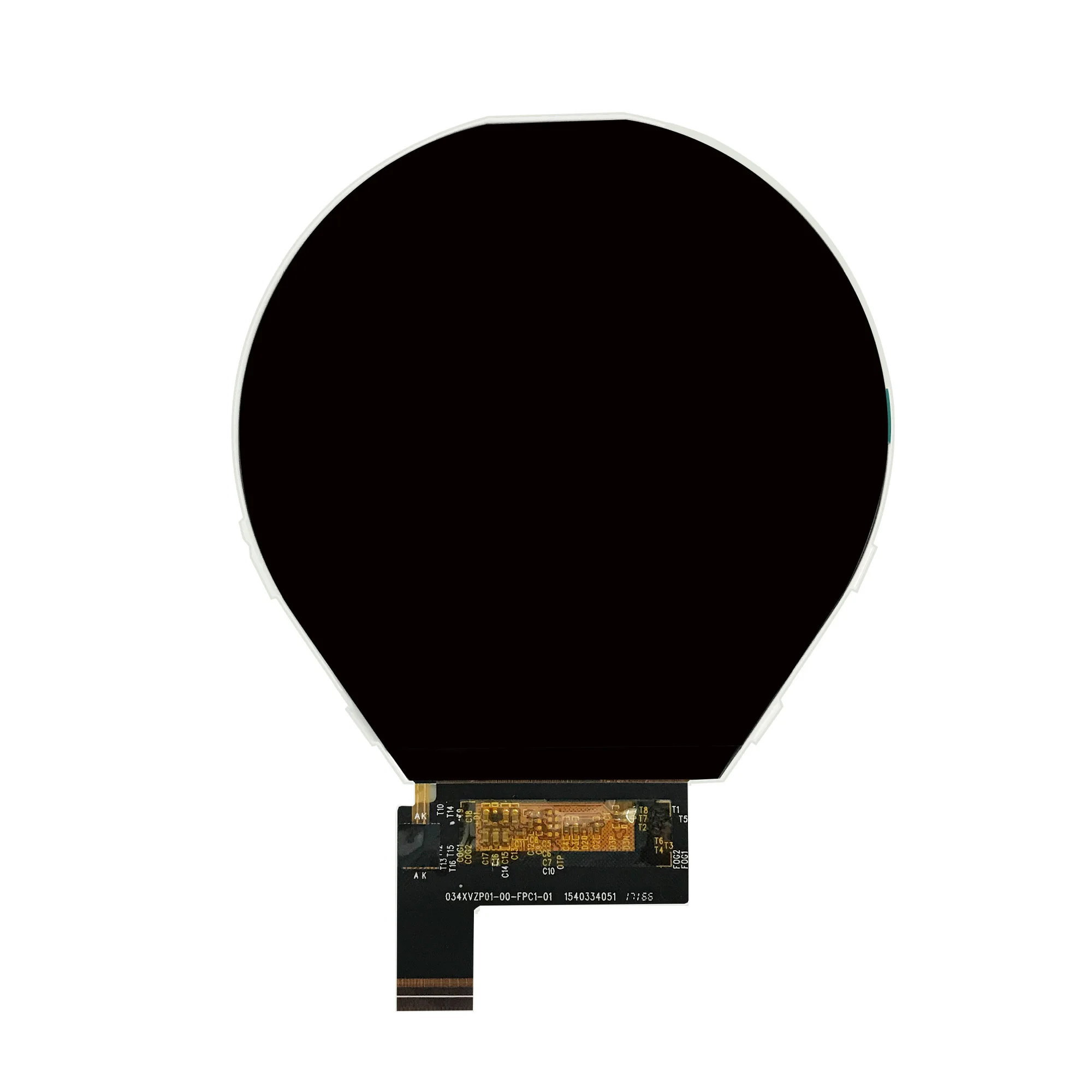 3.4inch 800x800 dots MIPI 3 lane interface all viewing angle round lcd display