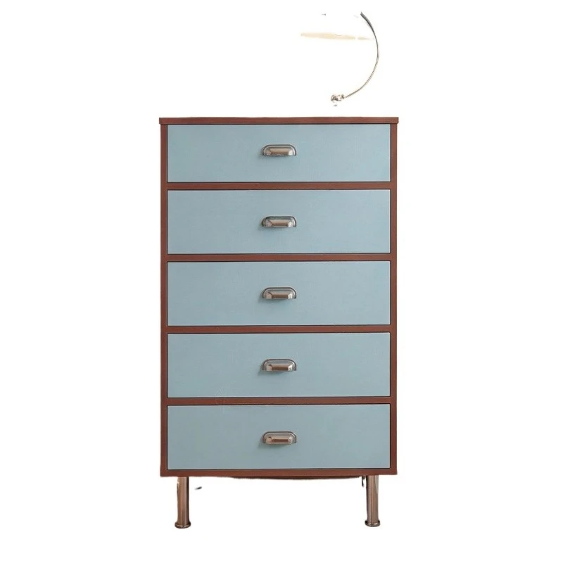 

Bedroom wall five bucket vertical cabinet, retro style balcony storage living room small household storage